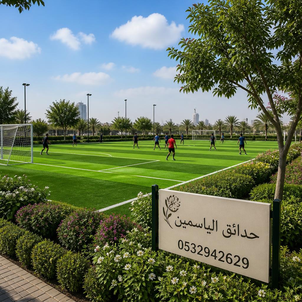 إنشاء ملاعب عشب صناعي الدمام | حدائق الياسمين 0532942629