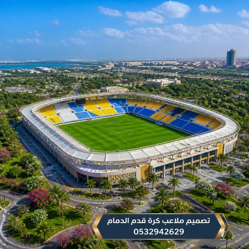 تصميم ملاعب كرة قدم الدمام | حدائق الياسمين 0532942629