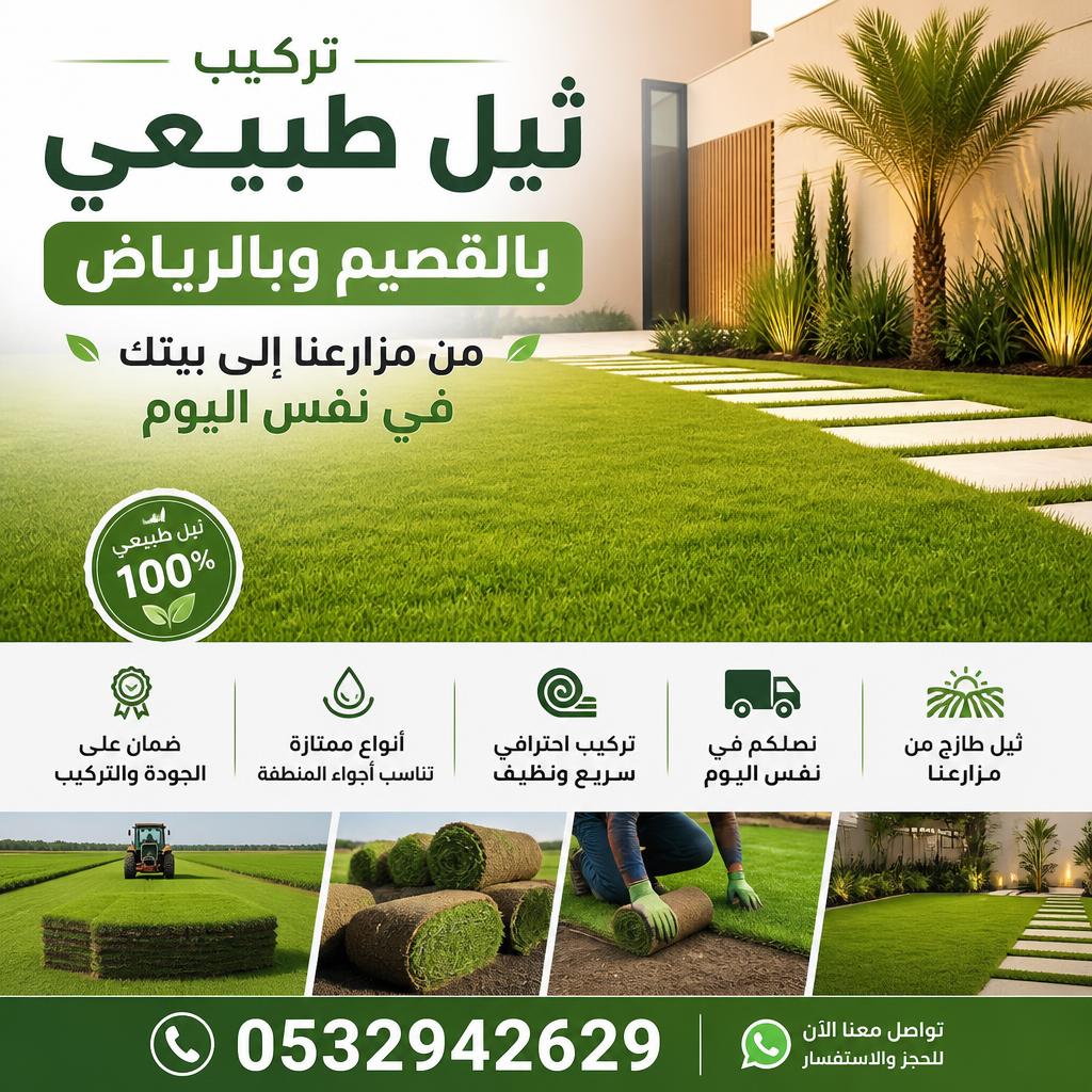 شركة تركيب ثيل طبيعي بالرياض | 0532942629 | للملاعب والحدائق – تخصصنا ملاعب بمواصفات الفيفا