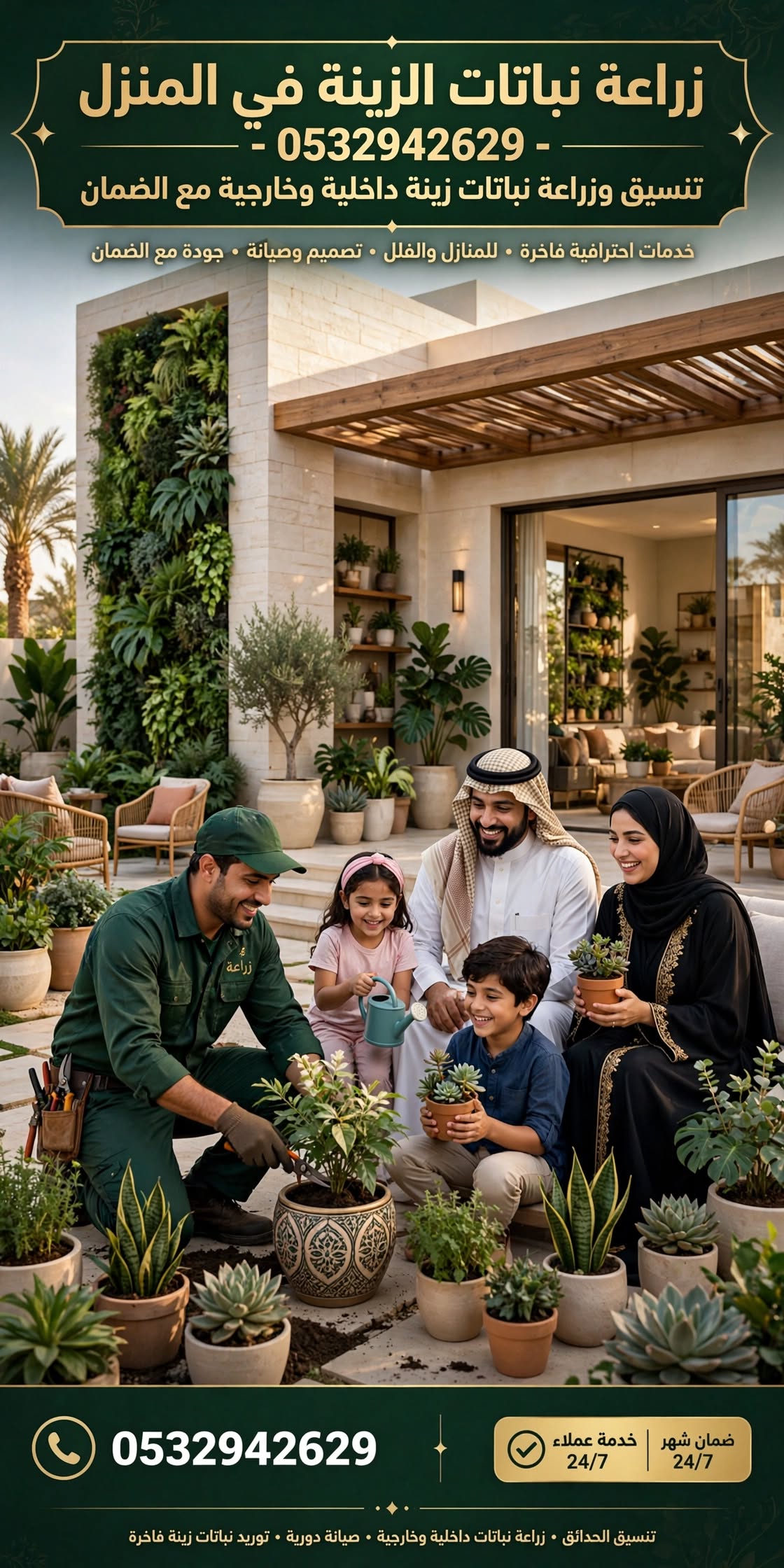 زراعة نباتات الزينة في المنزل 0532942629 | تنسيق وزراعة نباتات زينة داخلية وخارجية مع الضمان